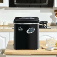 Macchina per Ghiaccio 9 Cubetti in 8-9 Minuti con 3 Dimensioni Regolabili, Nero