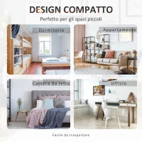 Camino Elettrico da Terra Moderno Potenza 600W/1200W con Effetto Fiamma 34 x 17 x 31cm Nero