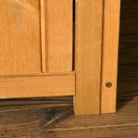 Capanno da Giardino Porta Attrezzi in Legno Impermeabile, 77x54.2x179 cm Giallo