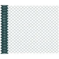 Rete di Recinzione in Acciaio e PVC per Spazi Esterni, Rotolo da 25m e Altezza 1.7m, Verde