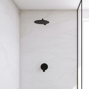 Miscelatore doccia da parete oceania ad incasso ottone colore nero opaco bagno *** confezione 1