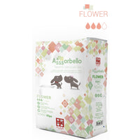 Multipack 8 confezioni assorbello tappetini igienici flower per cani 60x60
