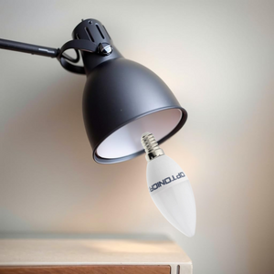Optonica lampadina candela led 5,5w attacco e14 c37 non dimmerabile 450 lumen *** temperatura colore lampada 4500k bi...