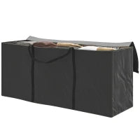 Borsa Portaoggetti da 720L con 2 Cerniere e Maniglie, in Tessuto Oxford 600D, 175x55x75 cm, Nero