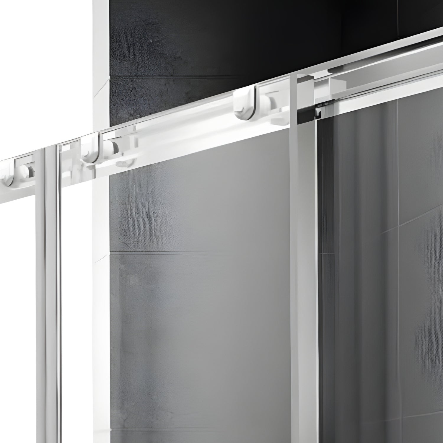 Porta doccia scorrevole slide4 per nicchia quattro ante cristallo trasparente *** misure 118-124 x h190 cm trasparent...