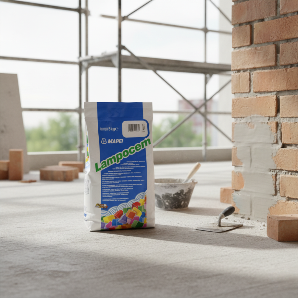 Kit da 4 pezzi lampocem legante idraulico pronto all uso mapei 5 kg