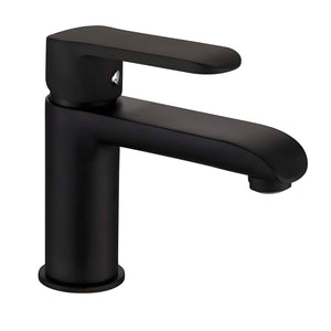 Miscelatore rubinetto puma per lavabo in ottone colore nero opaco con piletta *** confezione 1