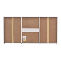 Credenza Moderna con LED Multicolore, 3 Cassetti e 2 Armadietti, Ampio Spazio, per Soggiorno e Cucina, 140x35x70 cm, Bianco