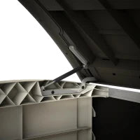 Porta Attrezzi da Giardino Store-It-Out Arc, 1200L, Effetto Legno, Beige, 145,5x82x125H cm