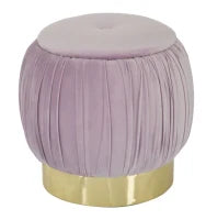 Puff Contenitore Paris Rosa Cm Ø 41X41