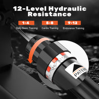 Vogatori - RATTANTREE - Vogatore compatto regolabile con 12 Livelli di Resistenza, display LCD, Carico Massimo 150 kg