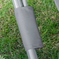 Lettino Matrimoniale 2 Posti Parasole Regolabile da Esterno e Giardino 200x175x134cm Grigio