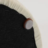 Set di 2 sgabelli contenitore 36 x 36 x 41,5 cm Bianco crema