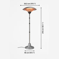Kemper 65432kw21 soleado elettrico inox riscaldatore infrarossi 2000w