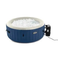 28486EX - Spa Bubble Blue Cm 180X66, 4 Posti, Con Pompa, Riscaldatore, 100 Getti, Telo Copertura, Dispenser Di Cloro