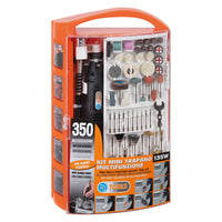 trapano mini multifunzione in kit 135 w con 350 accessori cod:ferx.5107067nlm