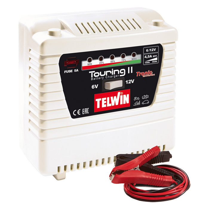 caricabatteria 'touring 11' 2/6 a - 6/12 v cod:ferx.511185nlm