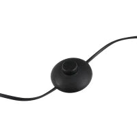 Lampada da Terra in Stile Industriale con 3 Paralumi Regolabili, Interruttore a Pedale, Acciaio Nero, Ф36 x 165cm