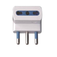 Ecova 30045 adattatore triplo spina 16a 3 prese bipasso bianco