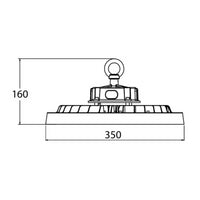 Proiettore LED Industriale Ufo 200W/160W/120W Hu4 IP65 4000K 32000lm Dimmerabile - Driver Philips