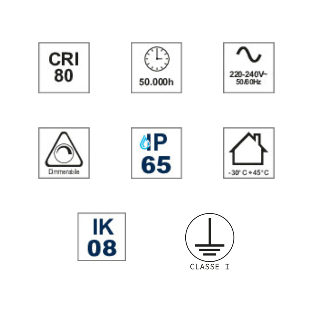 Proiettore LED Industriale Ufo 200W/160W/120W Hu4 IP65 4000K 32000lm Dimmerabile - Driver Philips