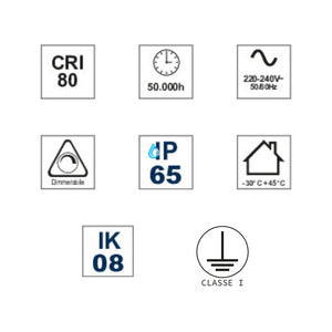 Proiettore LED Industriale Ufo 200W/160W/120W Hu4 IP65 4000K 32000lm Dimmerabile - Driver Philips