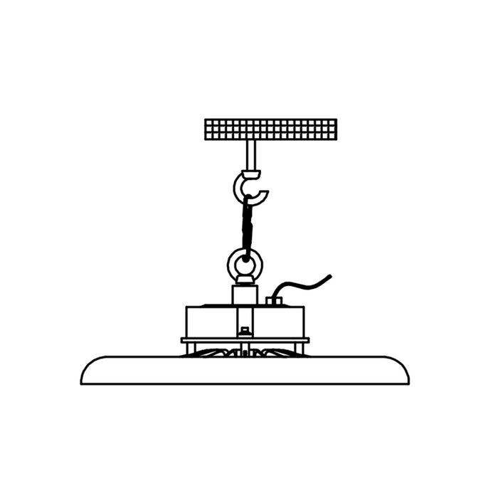 Proiettore Led Industriale Ufo Multipower 200W/160W/120W Hu3 IP65 4000K 31500lm - Driver Lifud