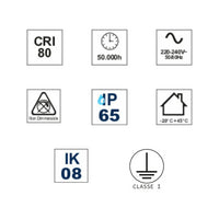 Proiettore Led Industriale Ufo Multipower 200W/160W/120W Hu3 IP65 4000K 31500lm - Driver Lifud