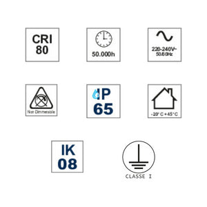 Proiettore Led Industriale Ufo Multipower 200W/160W/120W Hu3 IP65 4000K 31500lm - Driver Lifud
