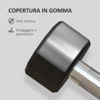 Set 2 Manubri a 12 Lati da 2 kg in Metallo e Gomma con Impugnatura Antiscivolo, 22x7.5x7.5 cm, Nero