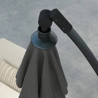 Ombrellone a Braccio Decentrato con Base a Croce, 293 x 293 x 260 cm, Grigio