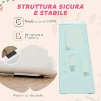 Scaletta per Bambini Torre Montessoriana Altezza Regolabile 3 Livelli, HDPE Inodore, 47x47x90cm, Bianco