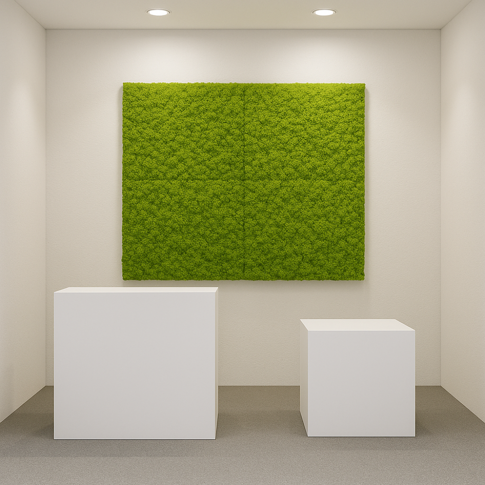 Pannello decorativo siepe artificiale interni esterni 50 x 50 x h3 cm muschio