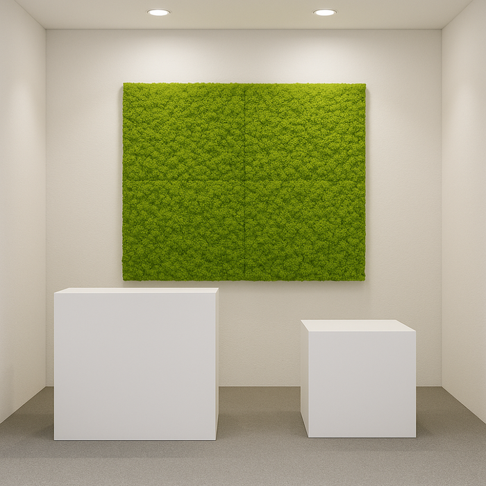 Pannello decorativo siepe artificiale interni esterni 50 x 50 x h3 cm muschio