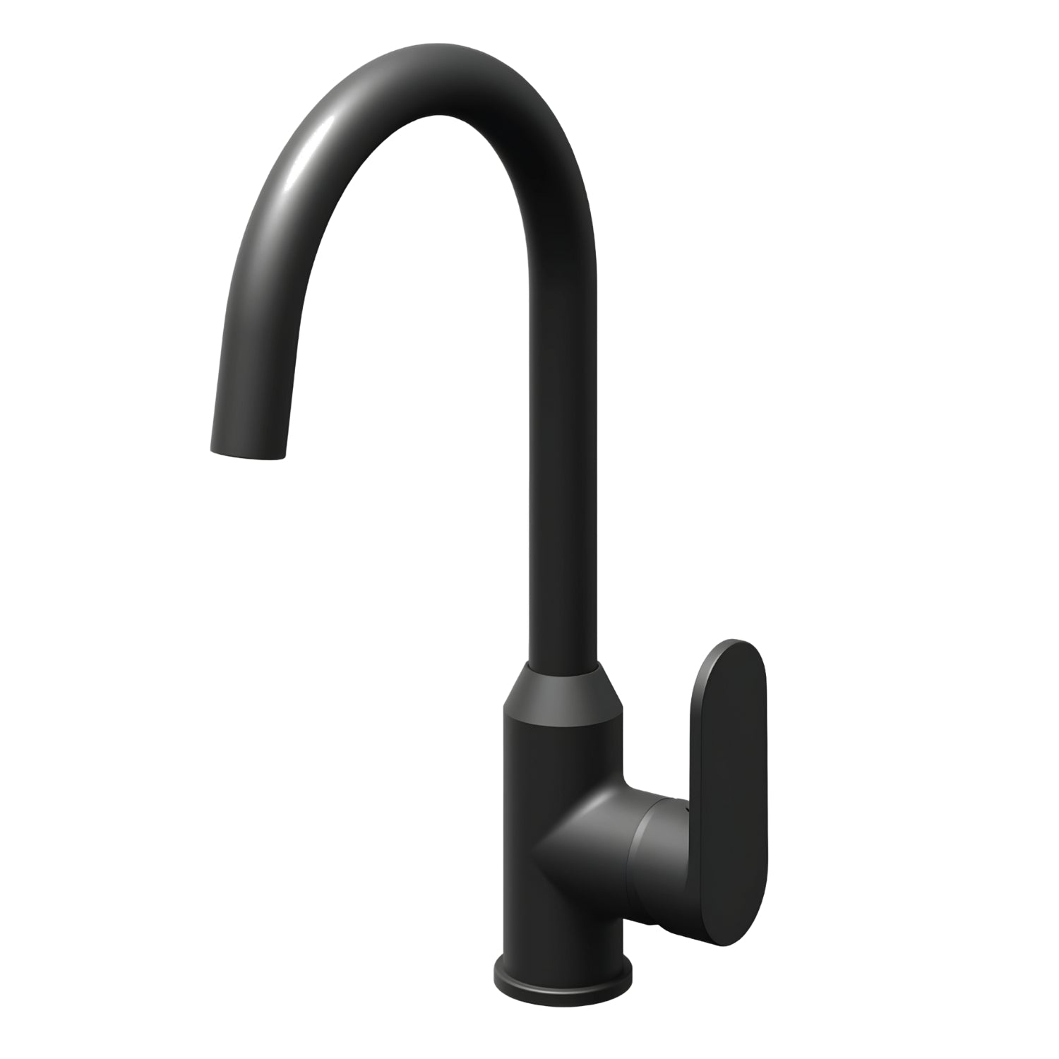 Miscelatore monocomando lavello cucina canna orientabile sofia installazione rapida *** finitura- nero opaco, confezi...