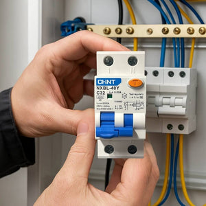 Chint serie nb1l1 interruttore magnetotermico differenziale 1p+n alta protezione *** ampere 32 ampere, confezione 1