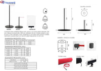 Cordino ROSSO per Colonnina museo 5 mt