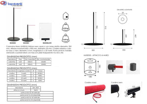 Colonnina segnapercorso MUSEO 90 cm