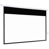 Telo Proiettore 100 Pollici con Telecomando, in PVC e Metallo, 247x7.5x168 cm, Bianco