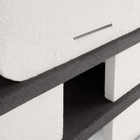 Barbecue in cemento orlando con griglia regolabile e piano d'appoggio