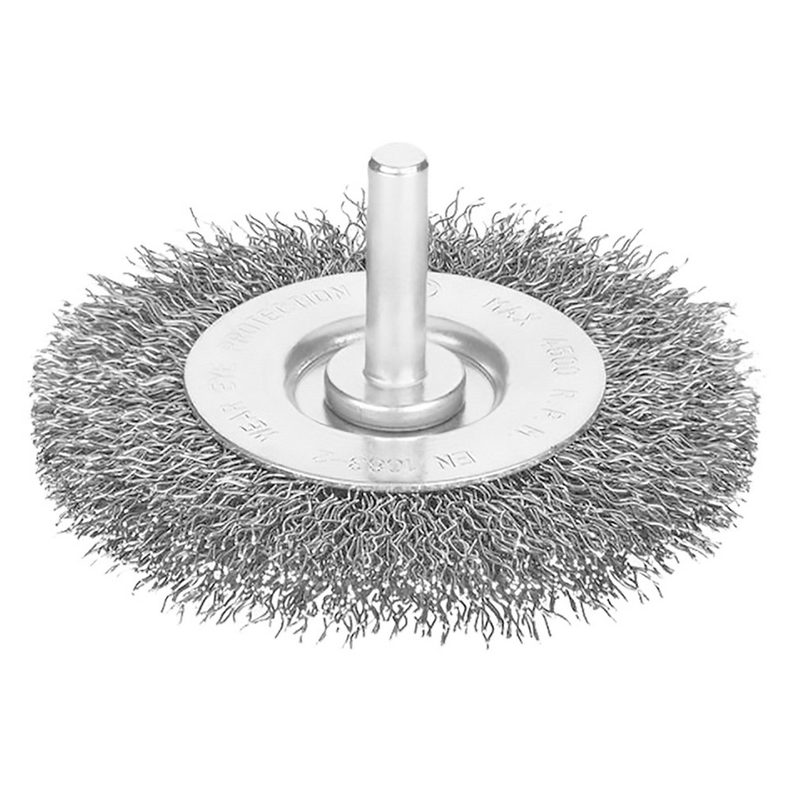 spazzola circolare con gambo ømm 100 - spessore fili 17 mm cod:ferx.5028468nlm