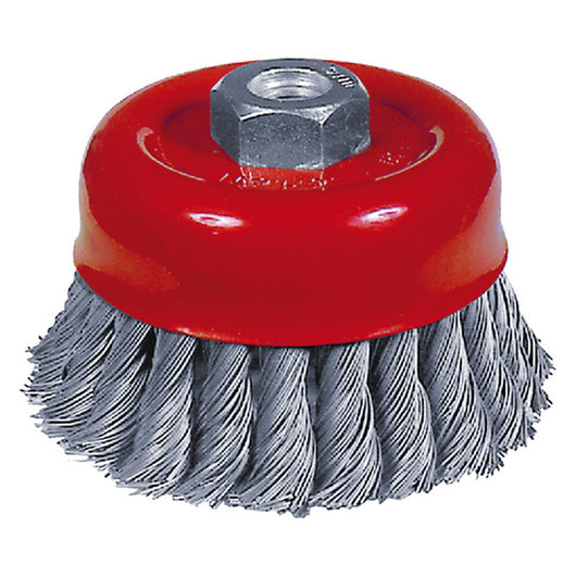 spazzola a tazza per smerigliatrice filo 0,50 mm - ø100 mm cod:ferx.502754nlm