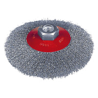 spazzola conica per smerigliatrice ø mm 95 codice 502762 cod:ferx.502762nlm