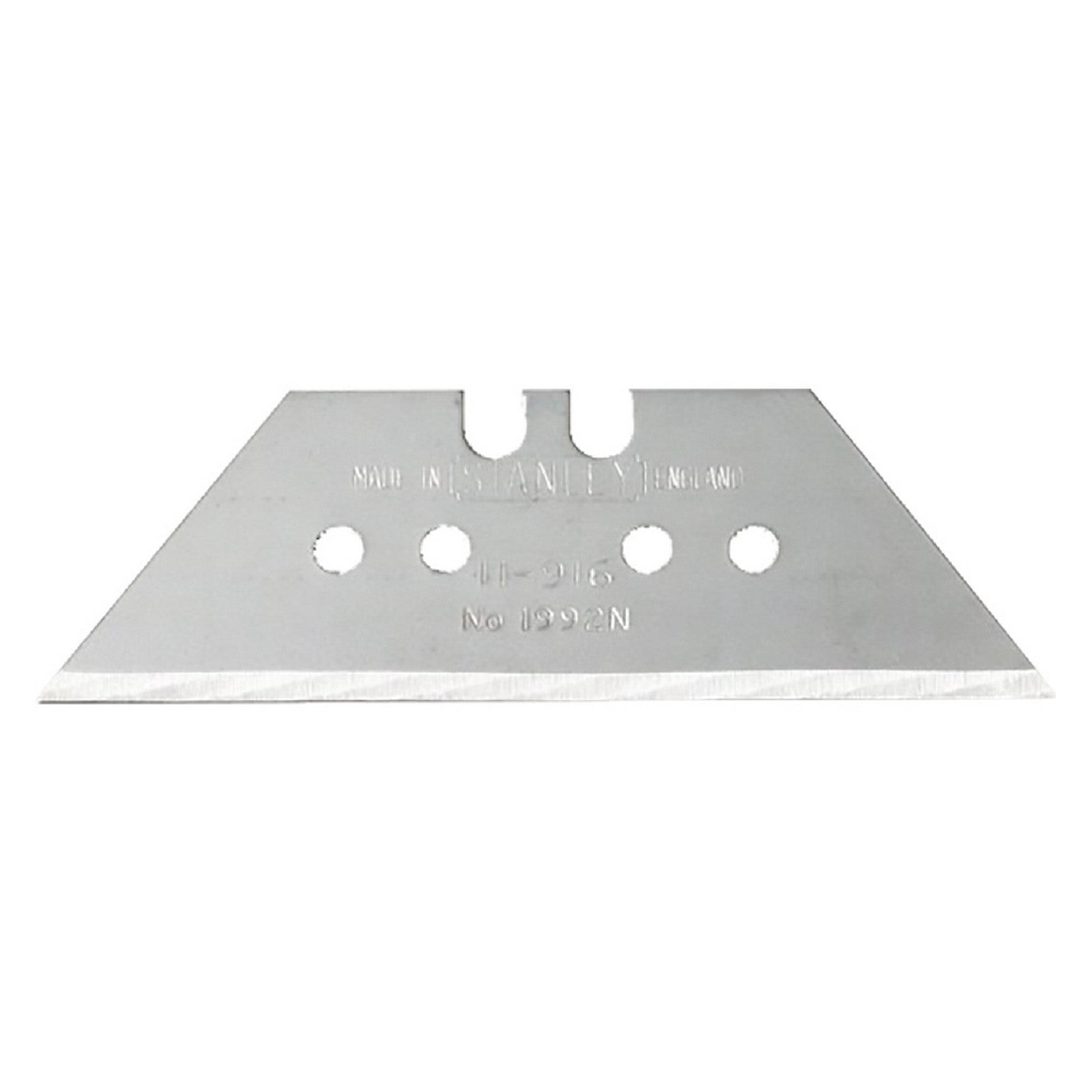 lama a trapezio per cutter mm 61 x 33 - sp. 0,60 mm con fori cod:ferx.5144320nlm