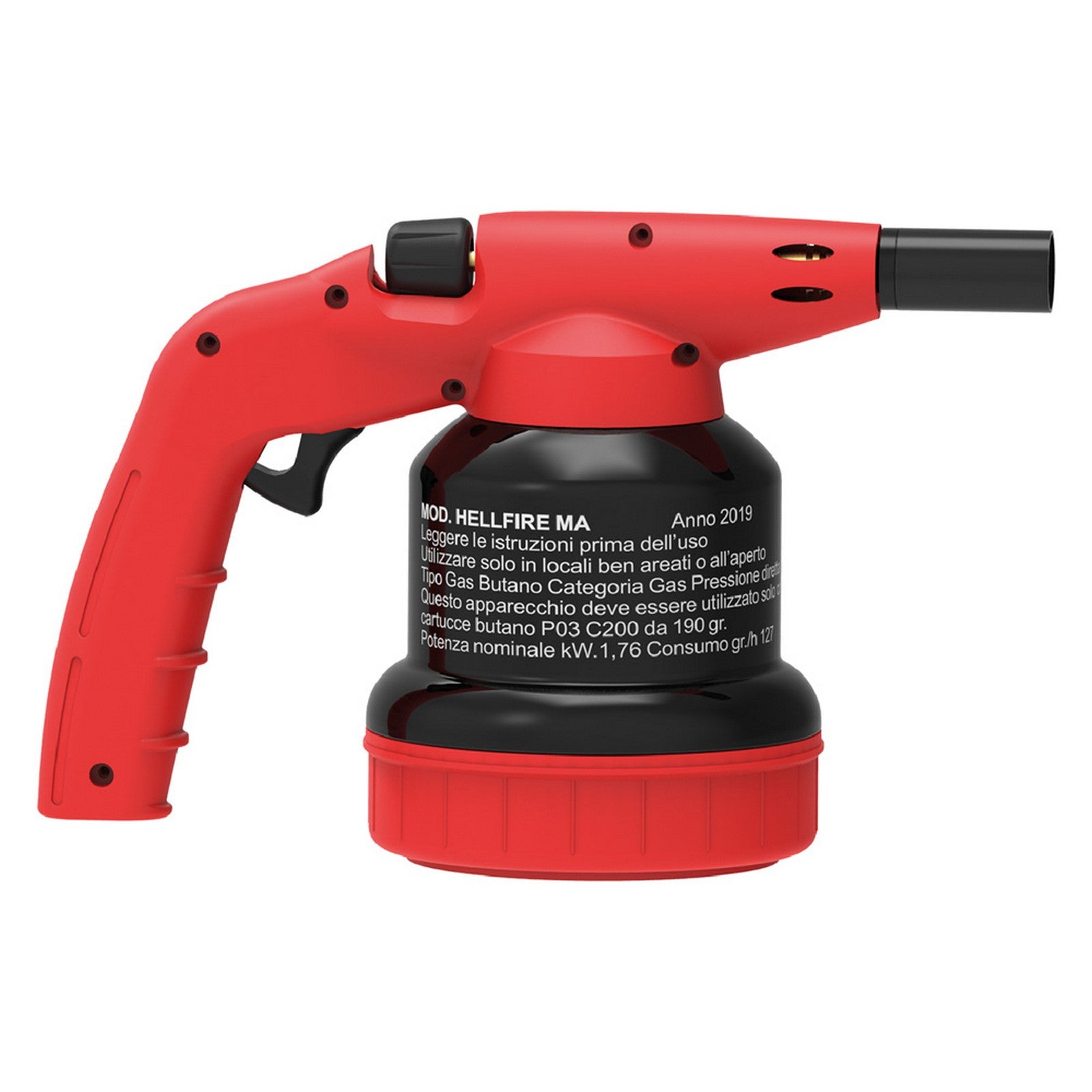 saldatore a gas da riscaldo 'hellfire' accensione piezo cod:ferx.5053920nlm
