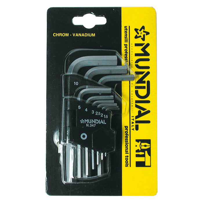 chiavi esagonali in serie (1,5-10) 9 pezzi codice 513425 cod:ferx.513425nlm