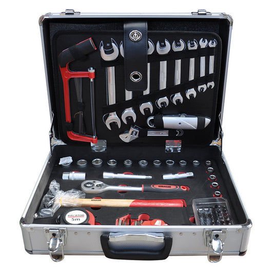 cassetta utensili manuali cm 43 x 14 x h 32 - 109 pz totali cod:ferx.5059228nlm