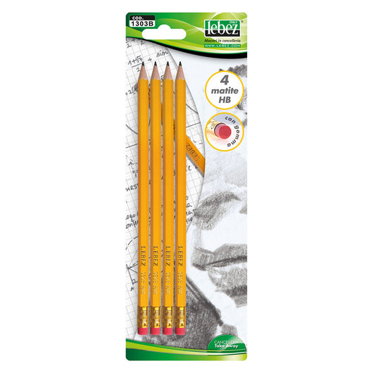 24blister matita con gomma 4 pezzi cod:ferx.5073240nlm