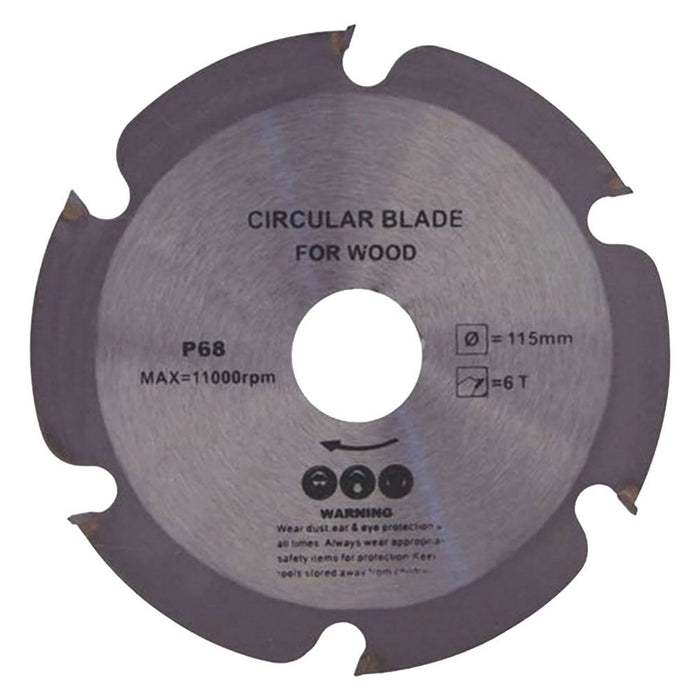 disco per legno ''1050'' ø115 - 6 denti cod:ferx.5010080nlm