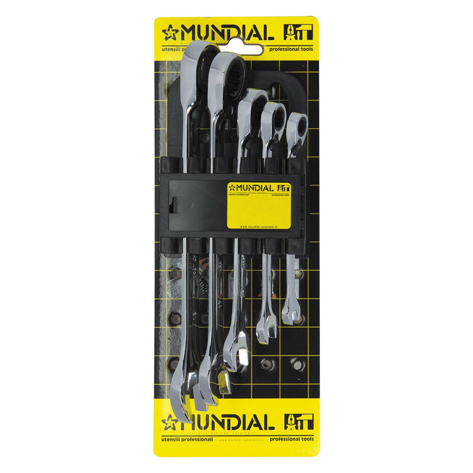 serie chiavi combinate a cricchetto 'standard' 5 pezzi cod:ferx.513017nlm